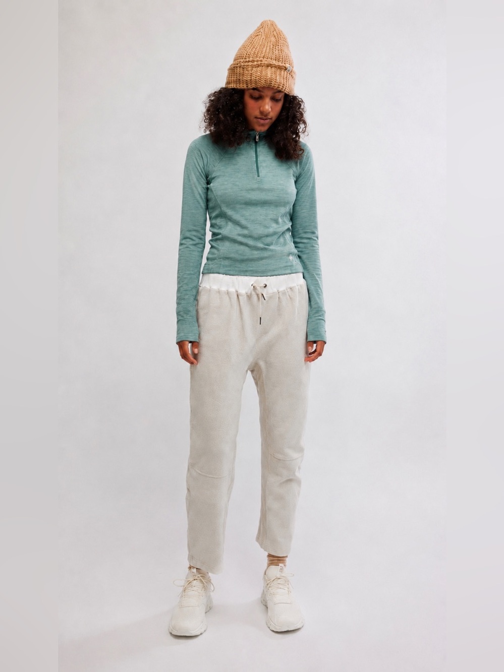 Smartwool Classic Thermal Merino Base Layer 1/4 Zip in Arctic Green Heather